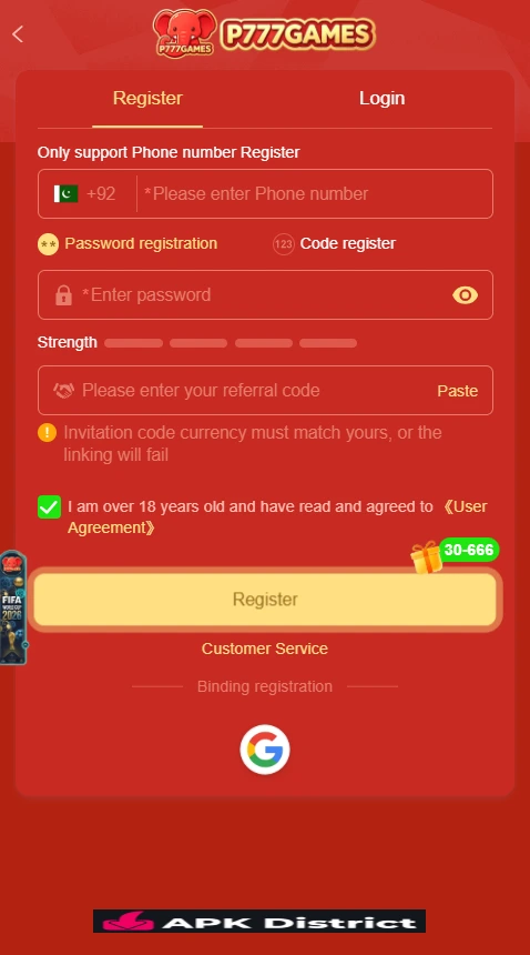 P777 APK download
