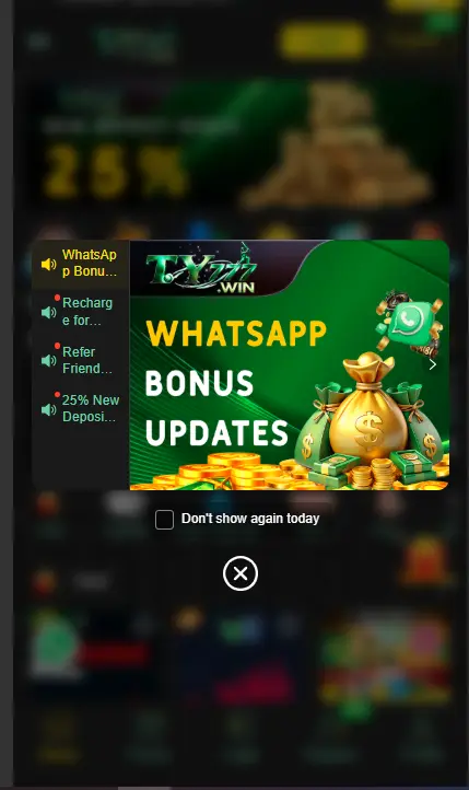 TY777 Bonuese